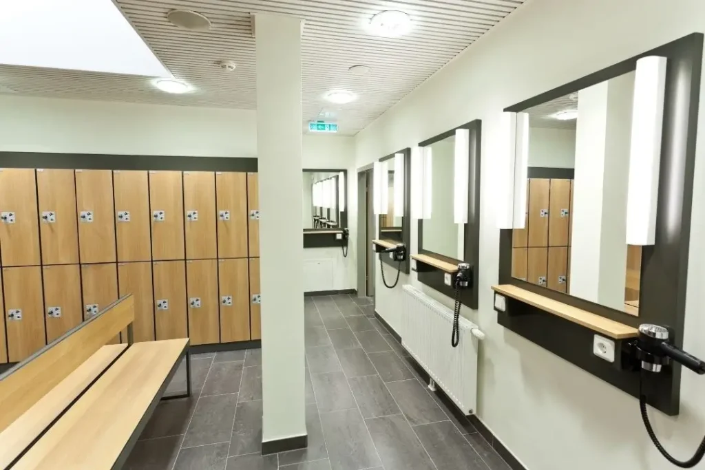 changing room in gym