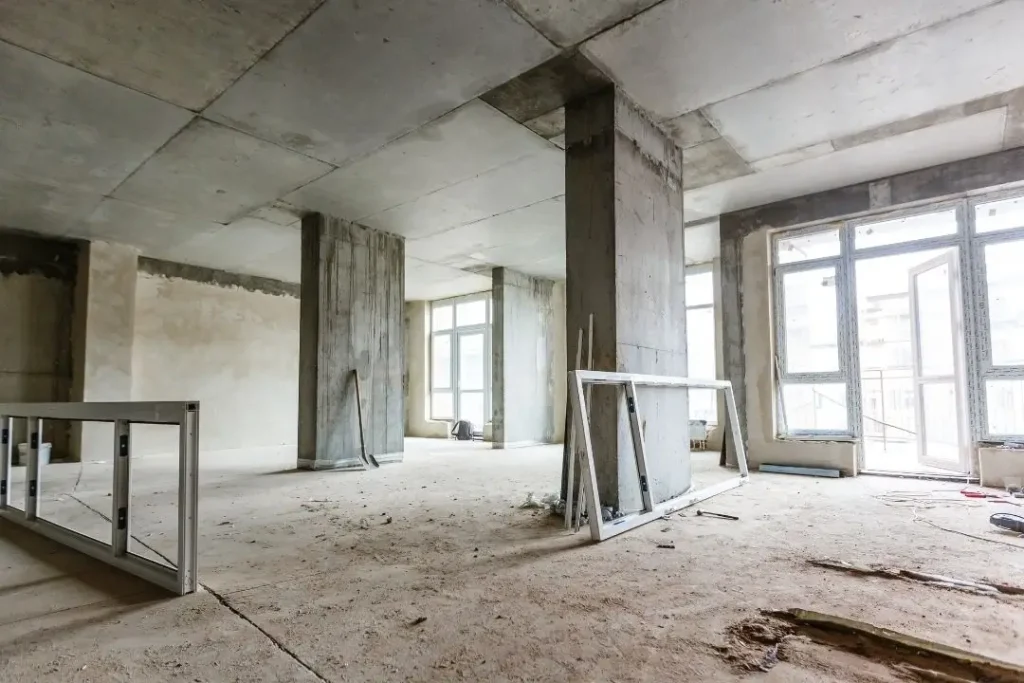 structural changes in a commercial space
